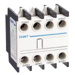 Contacto auxiliar 4NA para NC1 y NC2: añade protección adicional y control de estado a circuitos principales. Ideal para monitoreo de seguridad.